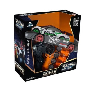 Carrinho R/c 1:24 Racing Control Drift X - Branco E Verde