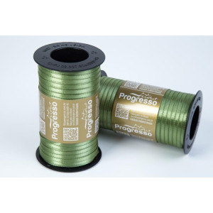 Fita De Cetim 4mm 100m. Verde Militar Duplo-118481-18357