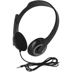 Fone De Ouvido Com Microfone Headset C/fio Conexao P3 Preto