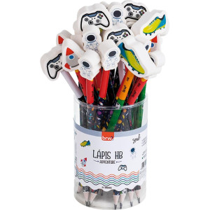 Lapis Preto Redondo Decorado Hb Adventure C/borracha 4mod.-118182-22497