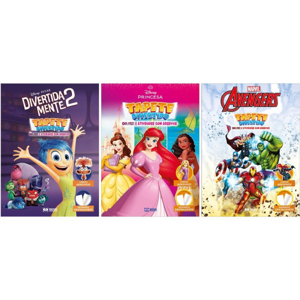 Livro Infantil Colorir Livro Tapete Disney C/adesivos-118316-75561