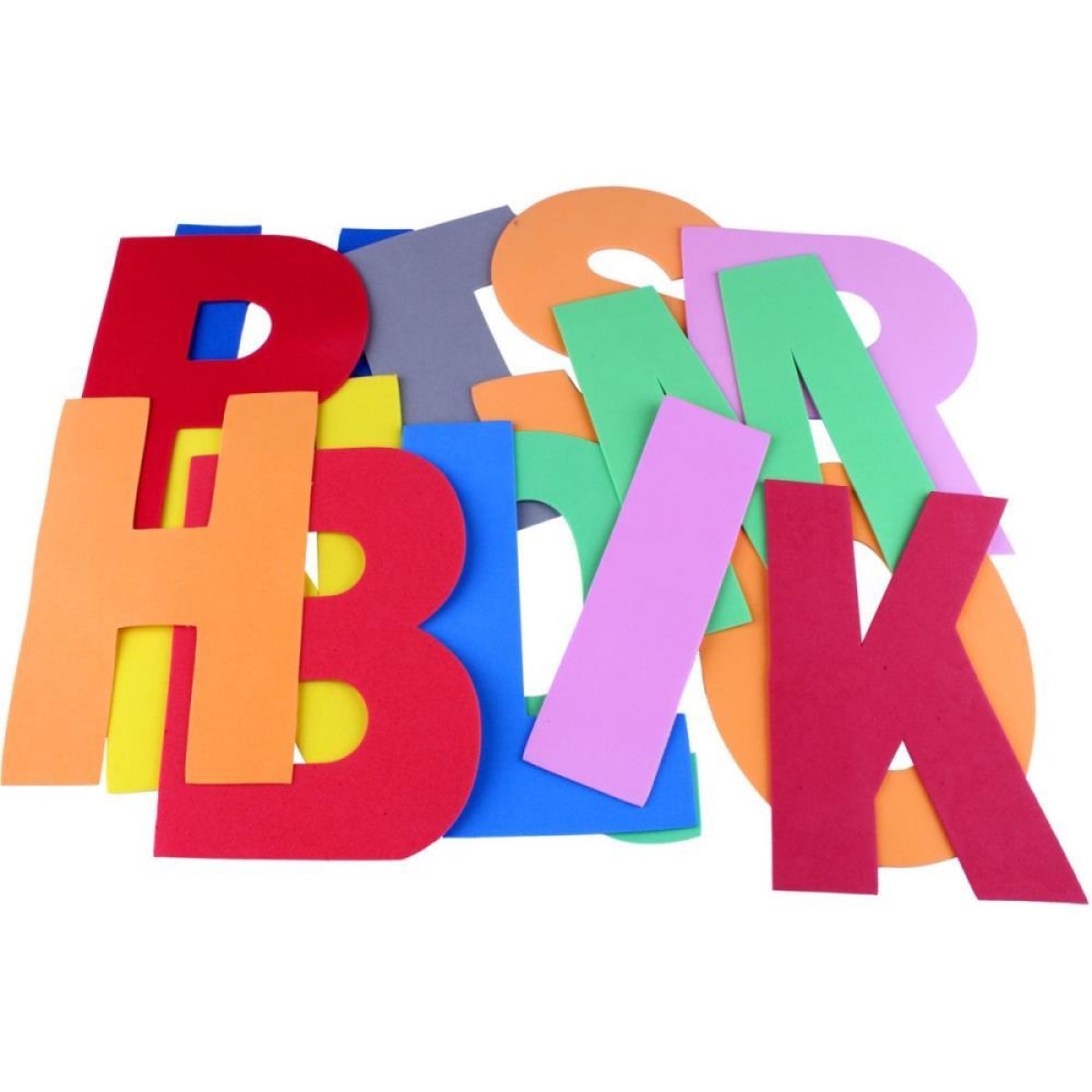 Material Didatico Eva Letras Gd. 21cm 31pcs Colors-118603-42540