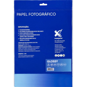 Papel Fotografico Inkjet A4 Glossy 180g-113856-58140