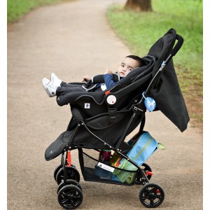 Bb406 - Bebe Conforto Rest - 0 A 13 Kgs - Preto Com Cinza - Multikids Baby-BB406-91032