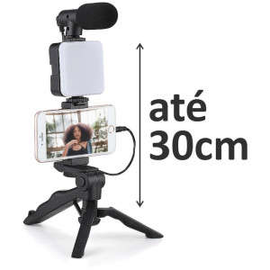 Suporte Para Celular Tripe P/celular C/microf.led