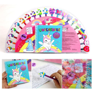 Livro Brinquedo Ilustrado Kit Divertido Unicornios-117195-68331
