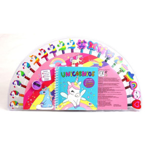 Livro Brinquedo Ilustrado Kit Divertido Unicornios-117195-84331