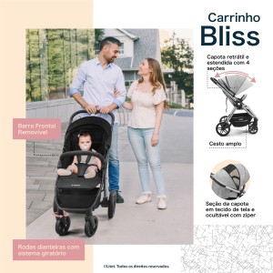 Bb367 - Carrinho Passeio Bliss Litet Preto-BB367-82864