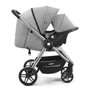 Bb368 - Carrinho Passeio Bliss Litet Preto Com Cinza-BB368-32661