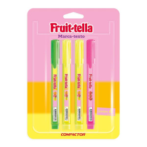 Caneta Marca Texto Destaq Fruit-tella 2am-1vd-1rs