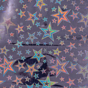 Contact Decorado 45cmx10m Holografico Stars