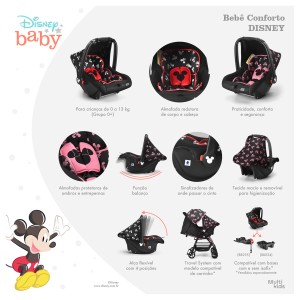 Bb409 - Bebê Conforto 0-13 Kg Mickey Disney - Bb409-BB409-24508