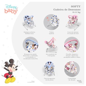 Bb440 - Cadeira De Descanso 0-11 Kg Mickey Softy - Bb440-BB440-80222