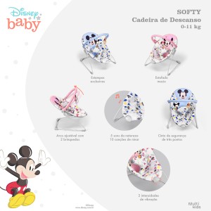 Bb440 - Cadeira De Descanso 0-11 Kg Mickey Softy - Bb440-BB440-94437