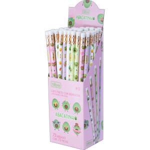 Lapis Preto Redondo Decorado Abacatinho C/borracha-120311-49943