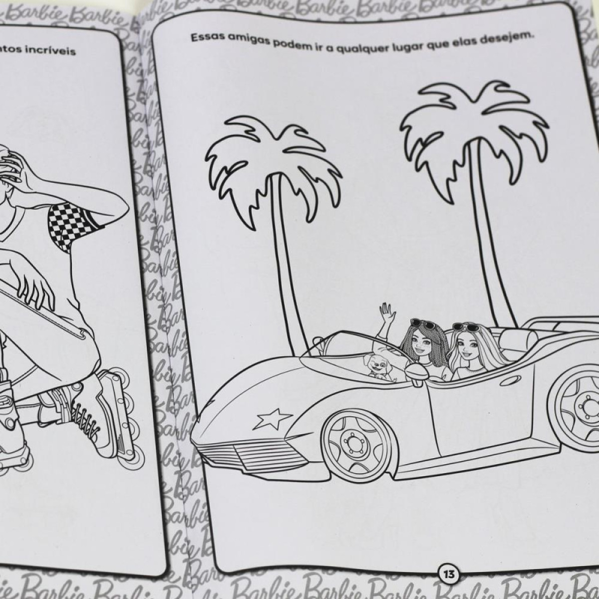 Livro Infantil Colorir Lapis Arco Iris Barbie-117198-34807