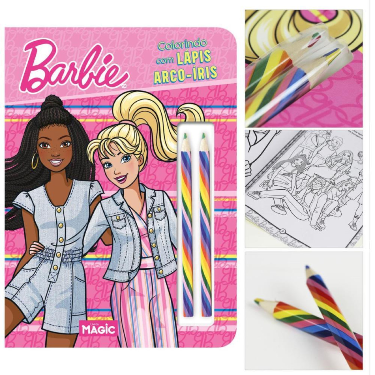 Livro Infantil Colorir Lapis Arco Iris Barbie-117198-48233