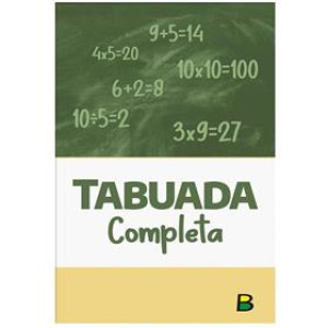 Livro Pedagogico Tabuada Completa 10x15cm 14pag
