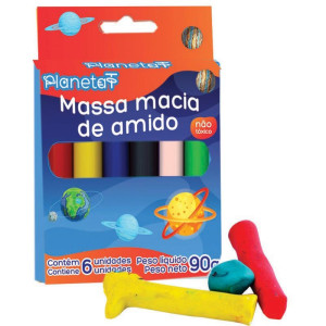 Massa Para Modelar 6 Cores Amido