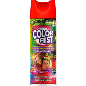 Pinta Cabelo 125ml Color Fest Vermelho Fluo-132341-77072