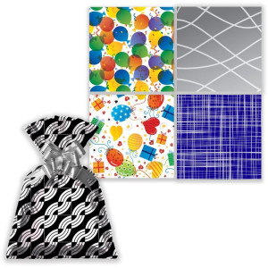 Saco Metalizado 50x70cm Casual Sortido 50x69cm-120205-23374