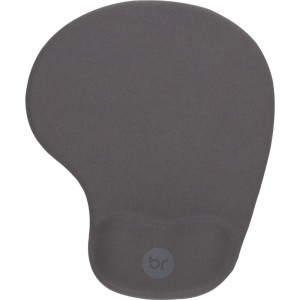 Mouse Pad Gel Cinza Escuro C/ Apoio