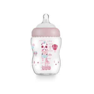 Bb1027 - Mamadeira First Moments Rosa Algodão Doce 270ml Fisher Price-BB1027-46473