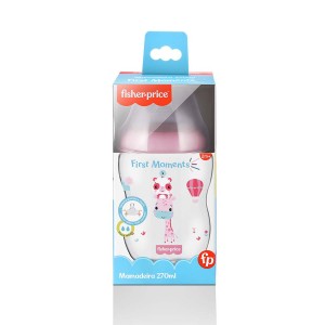 Bb1027 - Mamadeira First Moments Rosa Algodão Doce 270ml Fisher Price-BB1027-89243