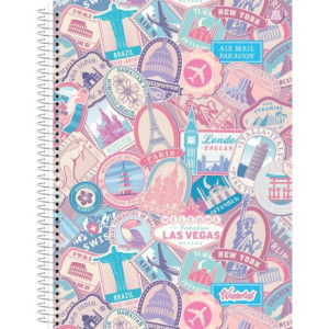 Caderno 01x1 Capa Dura Larissa Manoela Wanderlust 80f-120709-52393