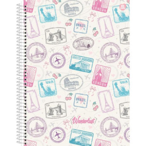 Caderno 01x1 Capa Dura Larissa Manoela Wanderlust 80f-120709-97704