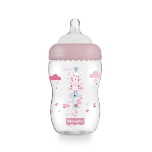 Bb1028 - Mamadeira First Moments Rosa Algodão Doce 330ml Fisher Price-BB1028-67256