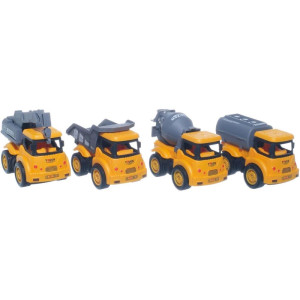 Carrinho Veiculos De Obras 4 Mod. 11cm-115892-64395