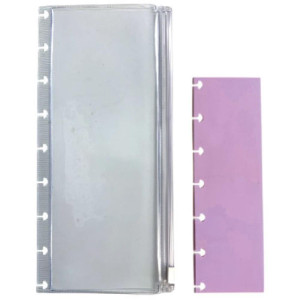 Estojo Simples Pvc Transp. C/regua Pp Ll