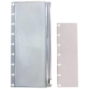 Estojo Simples Pvc Transp. C/regua Pp Transp.