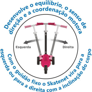 Patinete Skatenet Max Led Pink-118684-75841