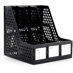 Porta Revista Organizador Triplo Preto Selad-120290-82530