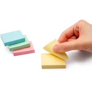 Bloco De Recado Autoadesivo 4 Cores Pastel 38x50mm 100fls.-118908-98874