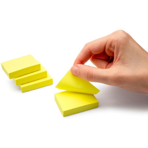 Bloco De Recado Autoadesivo Amarelo Neon 38x50mm 100fls.-118907-32487