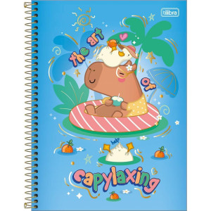 Caderno 10x1 Capa Dura Capyclub 160fls