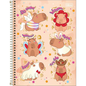 Caderno 10x1 Capa Dura Capyclub 160fls-120861-84992