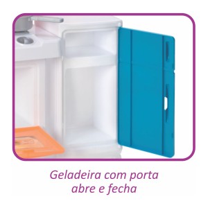 Cozinha Completa Azul C/ água Lançamento 2023-8066-15934