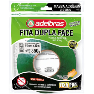 Fita Dupla Face Fixa Pro Massa Acrilic 19mmx20-118901-24421