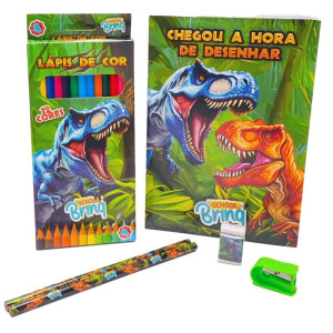 Kit Escolar Dino/gamer Colorir (s)