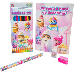 Kit Escolar Doces/unicornio Colorir (s)