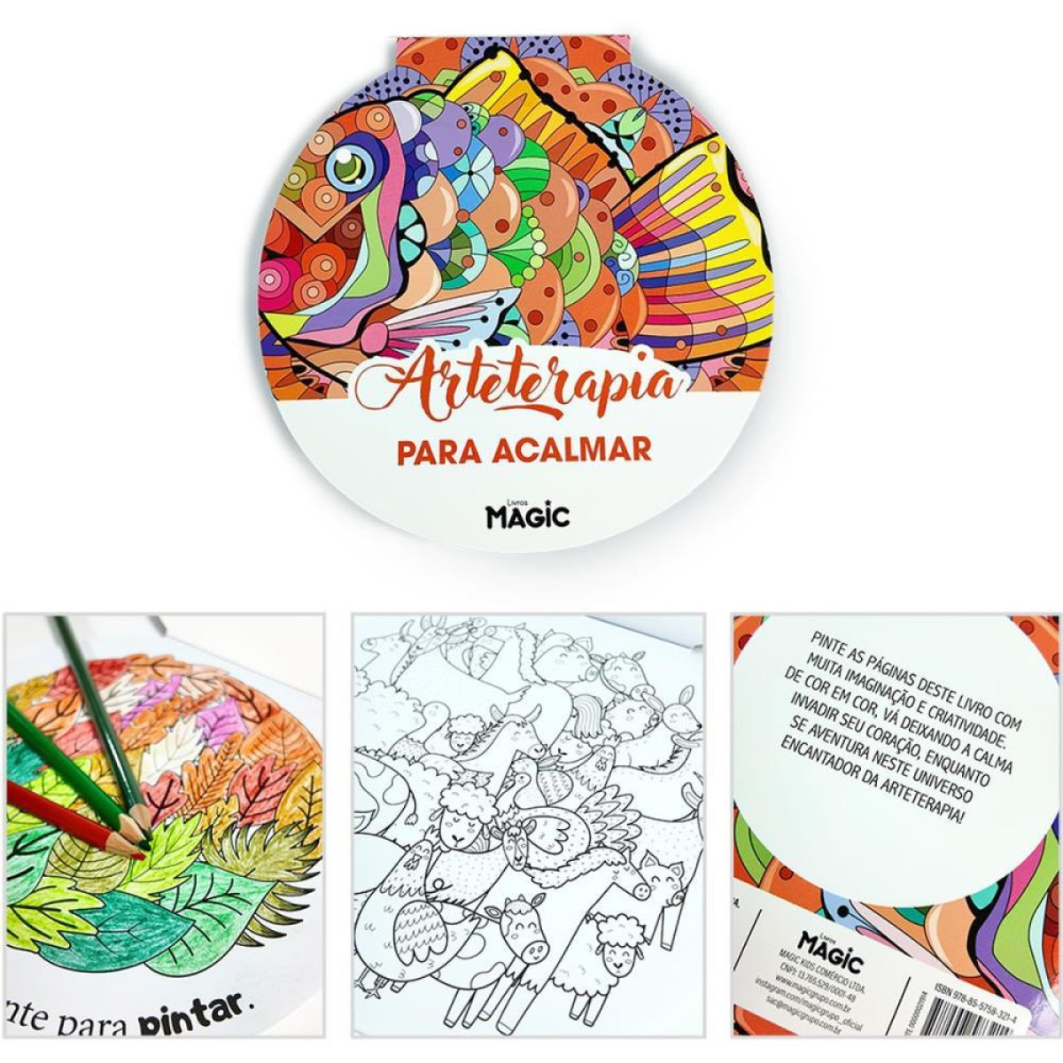 Livro De Colorir Arte Terapia Para Acalmar 24pg-120871-85327