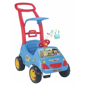 Carrinho Roller Baby Bichos Com Sons, Luzes, Haste Removível 85cm