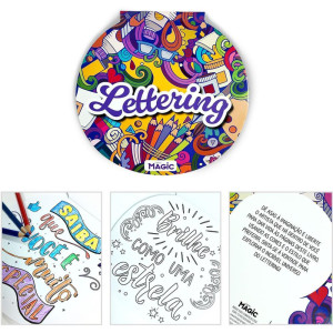 Livro De Colorir Lettering 24pgs 17,5cm-120872-11307