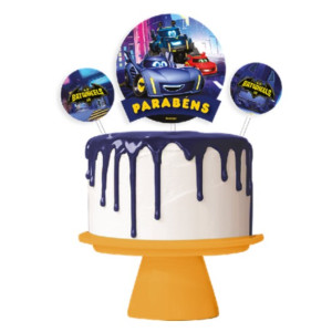 Kit Topo De Bolo Batwheels