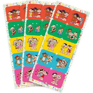 Adesivo Quadrado Turma Da Monica