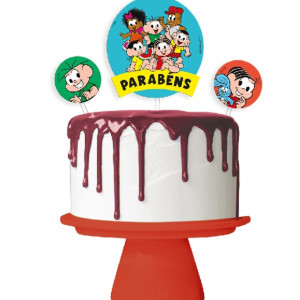 Kit Topo De Bolo Turma Da Monica